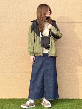 「MEI（メイ）のアイテム」を使った、coen さかいさん（レディース・163cm）の春コーディネート