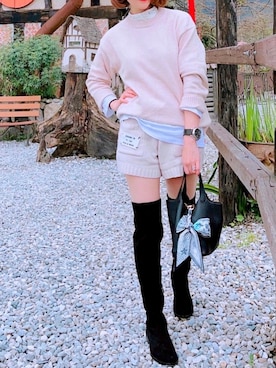 「travel」｜「アイテム（腕時計）」を使った、Doraさん（レディース・158cm）の冬コーディネート