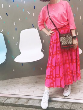「travel」｜「アイテム（シューズ）」を使った、Doraさん（レディース・158cm）の春コーディネート