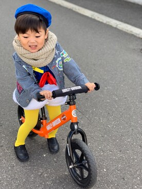 「ドナルドになりました😻のアイテム（その他、その他）」を使った、TOKIHIROさん（キッズ・100cm）の秋コーディネート