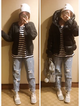 「hater（ヘイター ）のアイテム」を使った、lost_highwayさん（レディース・165cm）の冬コーディネート