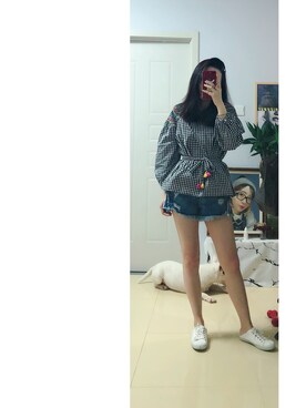 「madewell（メイドウェル）のアイテム（トップス）」を使った、lost_highwayさん（レディース・165cm）の夏コーディネート