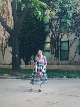 「PRADA（プラダ）のアイテム（スリッポン）」を使った、lost_highwayさん（レディース・165cm）の秋コーディネート