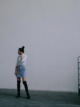「ALDO（アルド）のアイテム（ブーツ）」を使った、lost_highwayさん（レディース・165cm）の冬コーディネート