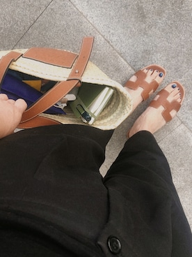 「HERMES（エルメス）のアイテム（シューズ）」を使った、lost_highwayさん（レディース・165cm）の夏コーディネート