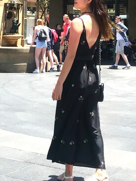 「stradivarius（ストラディバリウス）のアイテム（ワンピース/ドレス）」を使った、uさん（レディース・156cm）の冬コーディネート