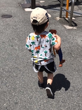 「2歳3ヶ月」｜「アイテム（キャップ）」を使った、chanさん（キッズ・90cm）の夏コーディネート