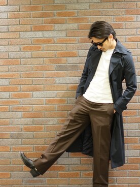 「CELINE（セリーヌ）のアイテム」を使った、ISAO SAWAMURAさん（メンズ・174cm）の秋コーディネート