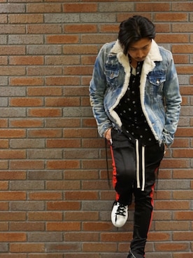 「mnml（ミニマル）のアイテム」を使った、ISAO SAWAMURAさん（メンズ・174cm）の冬コーディネート