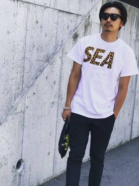 「CELINE（セリーヌ）のアイテム」を使った、ISAO SAWAMURAさん（メンズ・174cm）の春コーディネート