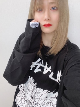 「playerのアイテム（Tシャツ/カットソー、ブラック系）」を使った、PLAYERさん（メンズ）の春コーディネート