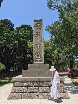 「アイテム（サンバイザー）」を使った、Jasmine sungさん（レディース・163cm）の秋コーディネート