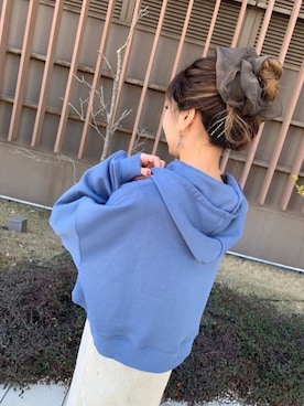 「FREE'S MART（フリーズマート）のアイテム（パーカー）」を使った、♡marie♡さん（レディース・163cm）の冬コーディネート