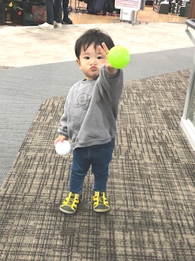 「nico（ニコ）のアイテム」を使った、ゆっぴ◡̈*❤︎さん（キッズ・80cm）の冬コーディネート