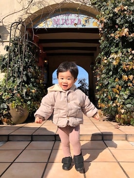 「nico（ニコ）のアイテム」を使った、ゆっぴ◡̈*❤︎さん（キッズ・80cm）の冬コーディネート