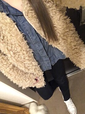 自分と娘記録@miiiyuuuさん（レディース・147cm）の冬コーディネート