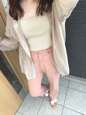 自分と娘記録@miiiyuuuさんのコーディネート