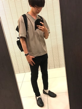 スリッポンを使った 革靴 のメンズ人気ファッションコーディネート Wear