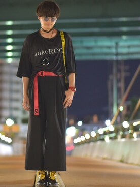 「FR2」｜「アイテム（ブーツ）」を使った、K.A.Z.Uさん（メンズ・180cm）の秋コーディネート