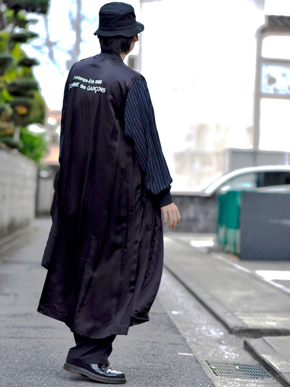 K.A.Z.U｜COMME des GARCONSのステンカラーコートを使った