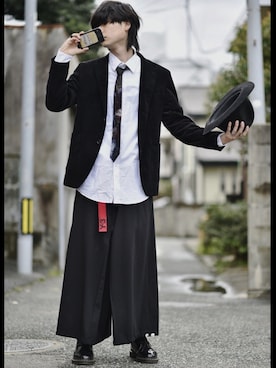 「アイテム（フォーマルスーツ/小物）」を使った、K.A.Z.Uさん（メンズ・180cm・20代）の春コーディネート