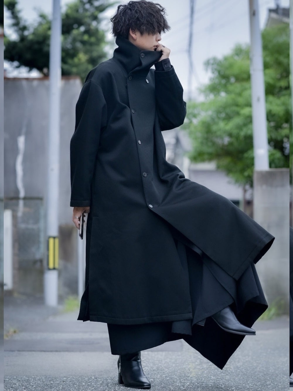 kujaku - kujaku コート 鈴蘭コート - Suzuran Coat BLACK | ADDICT