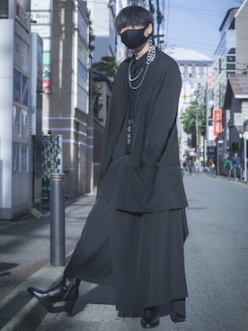 K.A.Z.Uさんの（Yohji Yamamoto POUR HOMME | ヨウジヤマモトプールオム）を使ったコーディネート