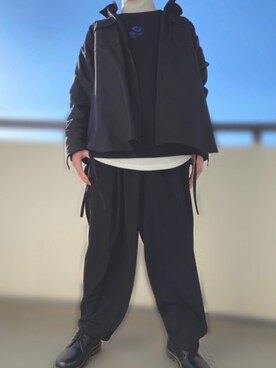 「ADRER（アドラー）のADRER バラシシュウビッグスウェット（スウェット）」を使った、ioio_さん（メンズ・172cm）の冬コーディネート