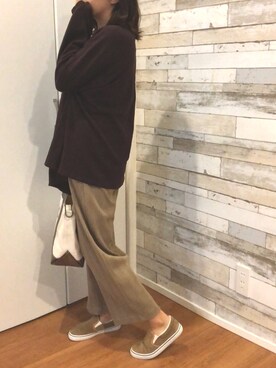 「RIBOU（リボウ）のアイテム」を使った、Anaさん（レディース・156cm）の冬コーディネート