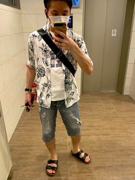 「ALIVE（アライブ）のアイテム」を使った、おぎた、さん（メンズ・167cm）の夏コーディネート