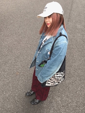 「コムサ」｜「アイテム（帽子）」を使った、マナデスさん（レディース・155cm）の春コーディネート