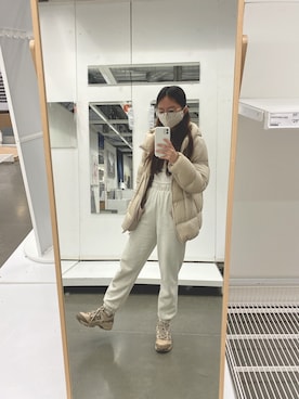 「kicks」｜「アイテム（ジャケット/アウター）」を使った、A m i h a n さん（レディース・153cm）の冬コーディネート