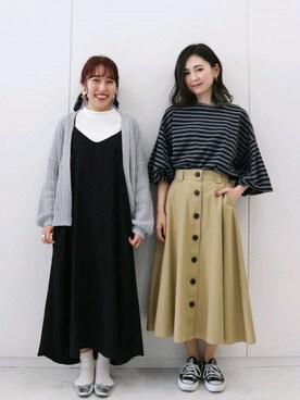 「AMERICAN HOLIC」｜manaCAさん（レディース・151cm）の冬コーディネート