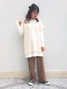 manaCAさん（レディース・151cm）の冬コーディネート