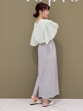 「シャーベットカラー」｜manaCAさん（レディース・151cm）の夏コーディネート