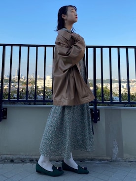 「Kastane」｜「アイテム（カバーオール）」を使った、なつさん（レディース・166cm）の秋コーディネート