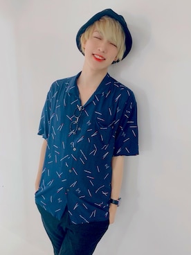 「金髪」｜松岡 雅士さん（メンズ・172cm・20代）の秋コーディネート