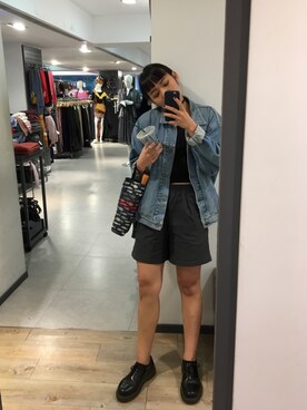 「vieso（ヴィエソ）のアイテム」を使った、Helenさん（レディース・162cm）の冬コーディネート