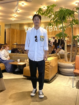 「CABANE de ZUCCa（カバンドズッカ）のアイテム（パンツ）」を使った、koki-chan さん（メンズ・180cm）の冬コーディネート