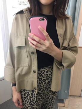 「SEVENDAYS=SUNDAY（セブンデイズサンデイ）のアイテム（ミリタリージャケット）」を使った、miho.mさん（レディース・156cm）の秋コーディネート