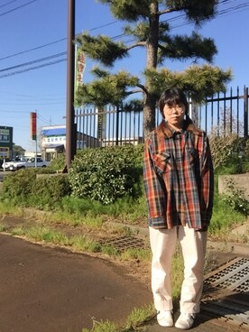 「くるりんぱヘアー」｜ほおにく｡さん（レディース・156cm）の春コーディネート