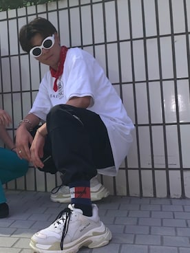 「BALENCIAGA（バレンシアガ）のアイテム（その他シューズ）」を使った、ゆうと、さん（メンズ・170cm）の秋コーディネート