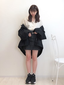 fila padded jacket with buckle fastening and chest logo