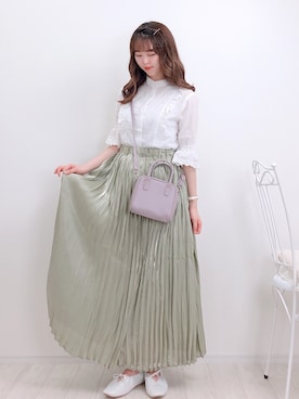 「ピスタチオ」｜「アイテム（ラッピングキット）」を使った、ayachan❀さん（レディース・150cm）の春コーディネート