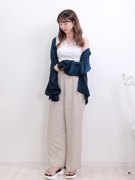「スポサン」｜「アイテム（ラッピングキット）」を使った、ayachan❀さん（レディース・150cm）の春コーディネート