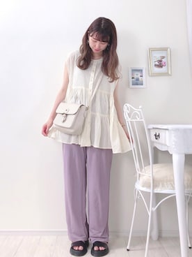 「クリスプ」｜「アイテム（ラッピングキット）」を使った、ayachan❀さん（レディース・150cm）の夏コーディネート