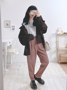 「epnok（エプノック）のアイテム（ジャケット/アウター）」を使った、ayachan❀さん（レディース・150cm）の秋コーディネート