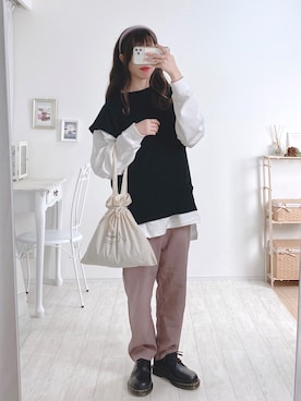 「FUN.TRINITY（ファン トリニティー）のアイテム」を使った、ayachan❀さん（レディース・150cm）の秋コーディネート