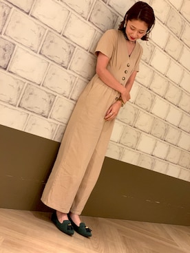 「タッセルシューズ」｜maiさん（レディース・160cm）の秋コーディネート