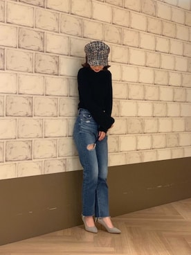 「STYLENANDA（スタイルナンダ）のアイテム」を使った、maiさん（レディース・160cm）の冬コーディネート